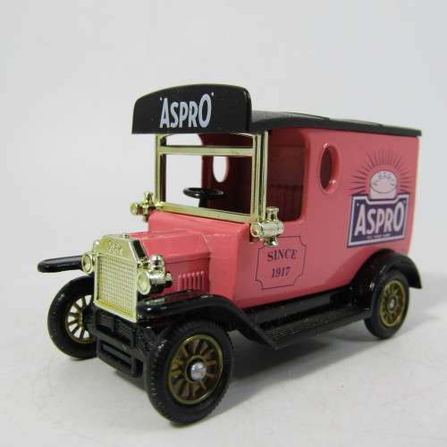 Lledo 1920 Ford Model T van - Aspro promotional model car in box
