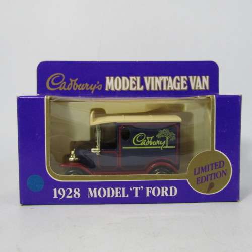 Lledo 1928 Ford Model T van - Cadbury`s promotional model car in box