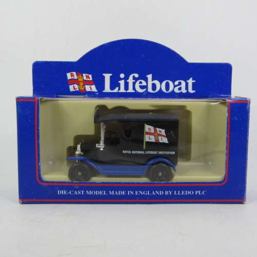 Lledo 1920 Ford Model T van - Royal National Lifeboat institution promotional model car in box