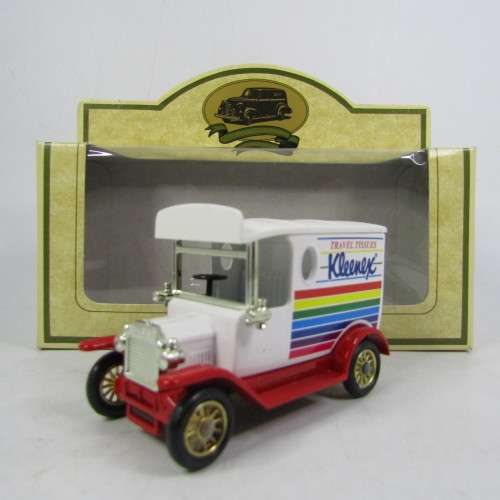Lledo 1920 Ford Model T van - Kleenex travel tissues promotional model car in box
