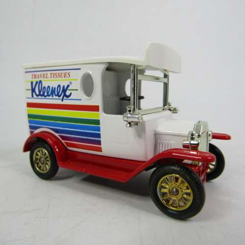 Lledo 1920 Ford Model T van - Kleenex travel tissues promotional model car in box