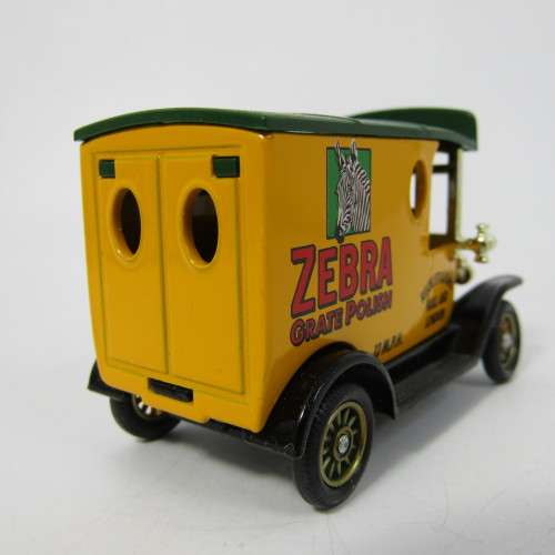 Lledo 1920 Ford Model T van - Zebra Grate Polish promotional model car in box