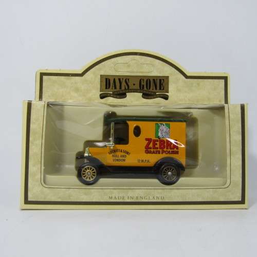 Lledo Days Gone 1920 Ford Model T van - Zebra Grate Polish promotional model car in box