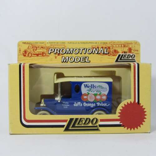 Lledo 1920 Ford Model T van - Wells drinks Ltd. promotional model car in box
