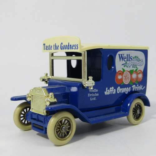 Lledo 1920 Ford Model T van - Wells drinks Ltd. promotional model car in box
