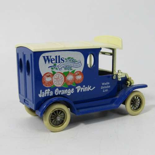 Lledo 1920 Ford Model T van - Wells drinks Ltd. promotional model car in box