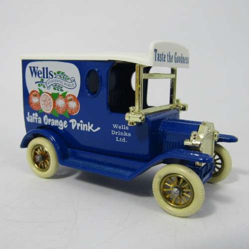 Lledo 1920 Ford Model T van - Wells drinks Ltd. promotional model car in box