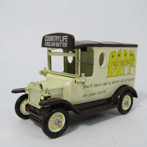 Lledo 1920 Ford Model T van - Country Life English Butter promotional model car in box