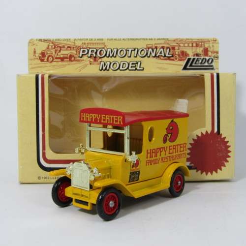 Lledo 1920 Ford Model T van - Happy Eater Family Restuarants promotional model car in box