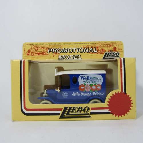 Lledo 1920 Ford Model T van - Wells Drinks Ltd. promotional model car in box