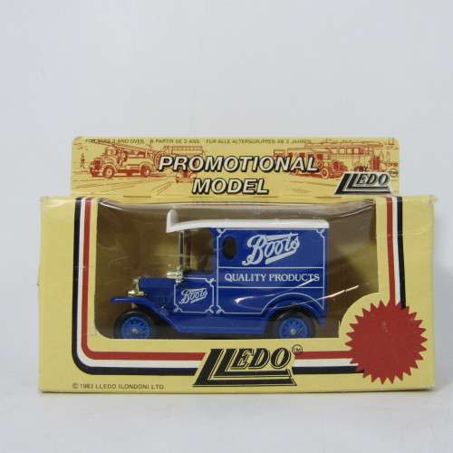 Lledo 1920 Ford Model T van - Boots Quality Products promotional model car in box