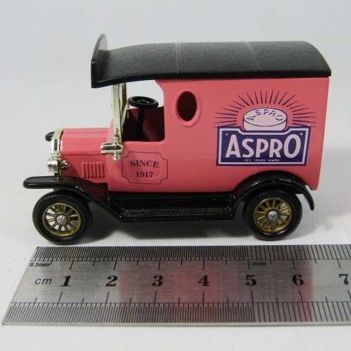 Lledo 1920 Ford Model T van - Aspro promotional model car in box