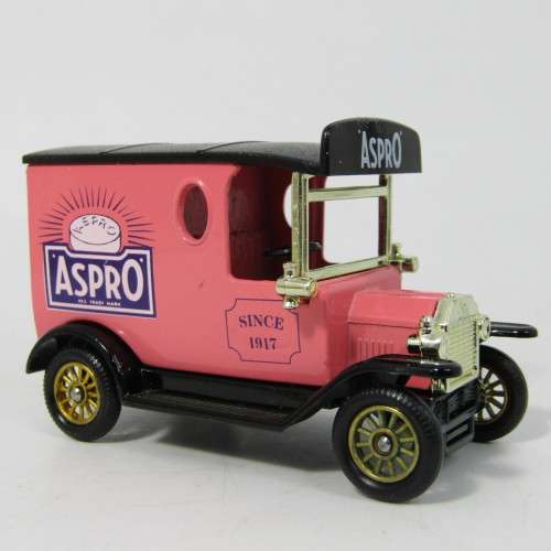 Lledo 1920 Ford Model T van - Aspro promotional model car in box