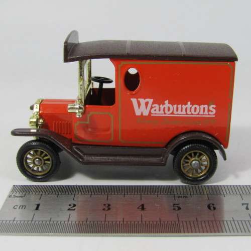 Lledo 1920 Ford Model T van - Warburton`s Family Bakers promotional model car in box