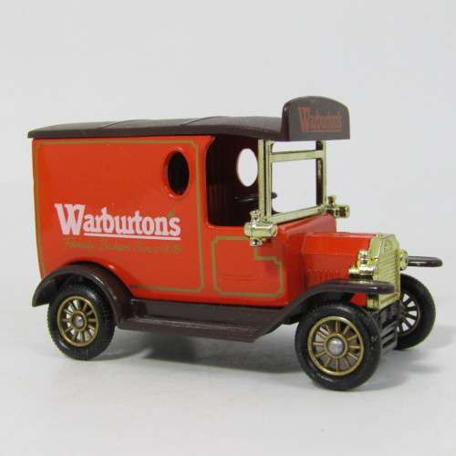 Lledo 1920 Ford Model T van - Warburton`s Family Bakers promotional model car in box