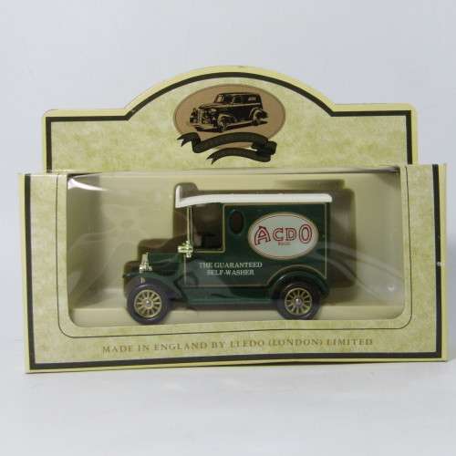 Lledo 1920 Ford Model T van - ACDO self-washer promotional model car in box