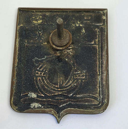 Vintage Paris enameled car grille badge