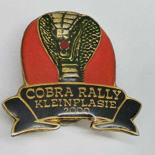 2000 Cobra Rally kleinplasie motorcycle badge