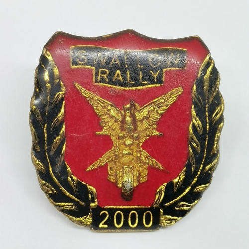 2000 Swallow Rally motorcycle badge