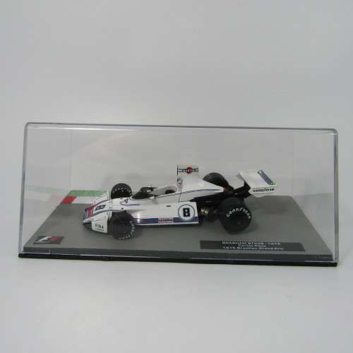 Formula 1 Brabham BT44B - 1975 die-cast racing model car - #8 Carlos Pace - scale 1/43