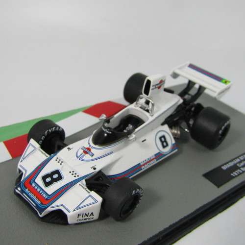 Formula 1 Brabham BT44B - 1975 die-cast racing model car - #8 Carlos Pace - scale 1/43