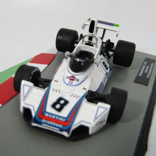 Formula 1 Brabham BT44B - 1975 die-cast racing model car - #8 Carlos Pace - scale 1/43