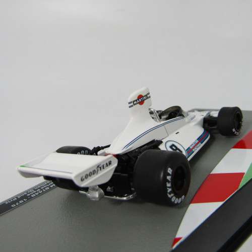 Formula 1 Brabham BT44B - 1975 die-cast racing model car - #8 Carlos Pace - scale 1/43