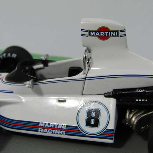 Formula 1 Brabham BT44B - 1975 die-cast racing model car - #8 Carlos Pace - scale 1/43