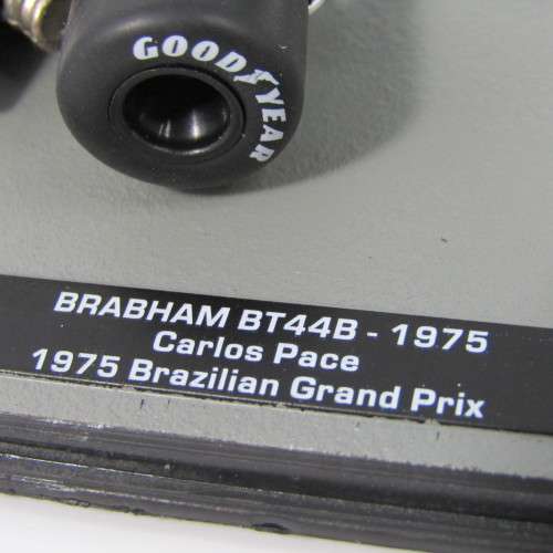 Formula 1 Brabham BT44B - 1975 die-cast racing model car - #8 Carlos Pace - scale 1/43
