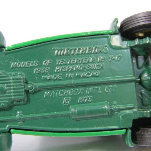 Matchbox 1938 Hispano-Suiza die-cast model car - Models of Yesteryear