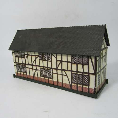 Model Railway Lima paper building with plastic base & roof