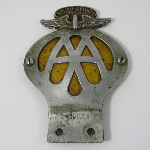 Vintage AA South Africa car badge #B19728