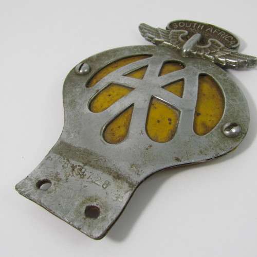 Vintage AA South Africa car badge #B19728