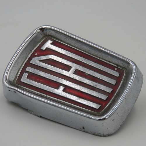 Vintage Fiat 500L original steel bonnet badge