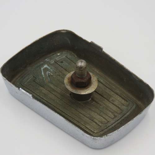 Vintage Fiat 500L original steel bonnet badge