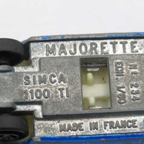 Majorette #234 Simca 1100 Ti toy car - opening rear - scale 1/60