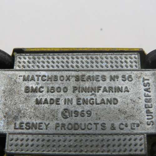 Matchbox Superfast #56 BMC 1800 Pinifarina toy car - opening doors