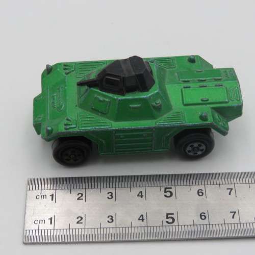 Matchbox Rolamatics #73 weasel military vehicle toy car with moving turret