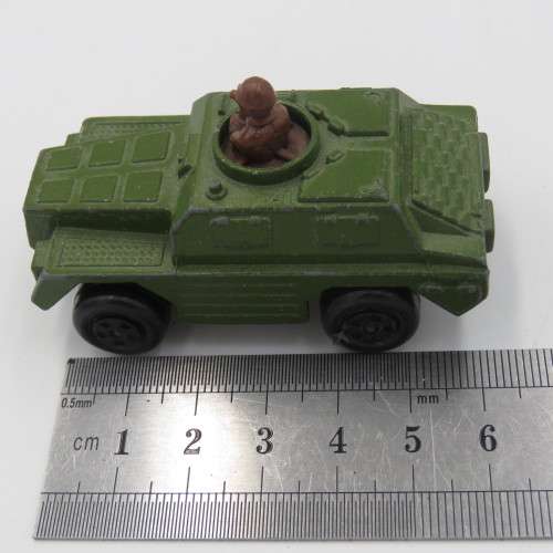Matchbox Rolamatics #28 stoat military vehicle with moving spotter