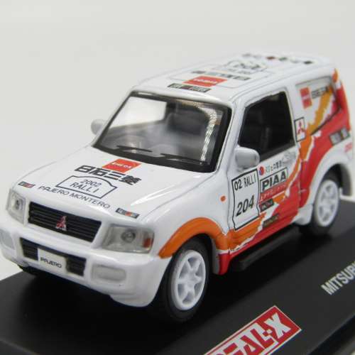 Real -X Mitsubishi Pajero die cast rally model car - scale 1/72