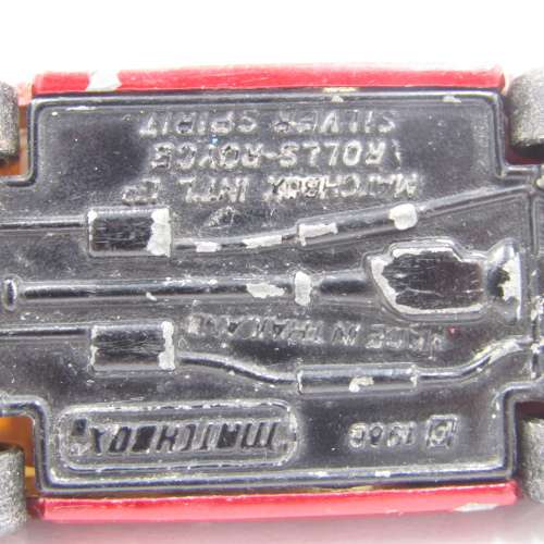 MatchboxRolls - Royce silver spirit die-cast toy car - scale 1/69 opening doors