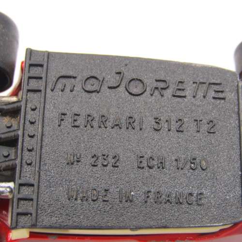 Majorette #232 Ferrari 312 T2 racing toy car - scale 1/50
