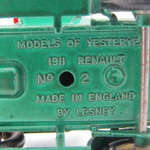 Matchbox models of Yesteryear No. 2 1911 Renault die-cast model car