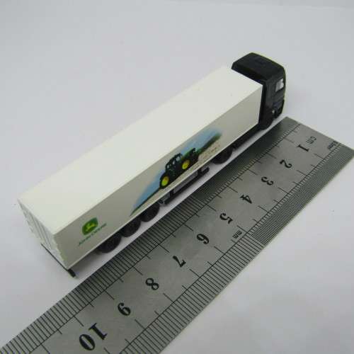 Wiking Mercedes-Benz Actros truck with John Deere trailer - scale 1/160