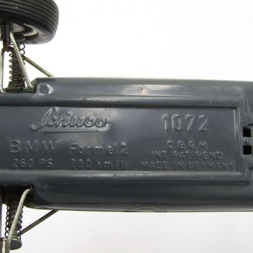 Schuco 1072 BMW Formel 2 mechanical toy car with key - working