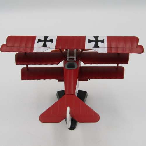 German WW1 Fokker Dr.1 Red Baron die-cast model plain - scale 1/63