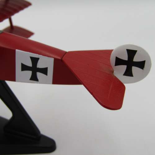 German WW1 Fokker Dr.1 Red Baron die-cast model plain - scale 1/63