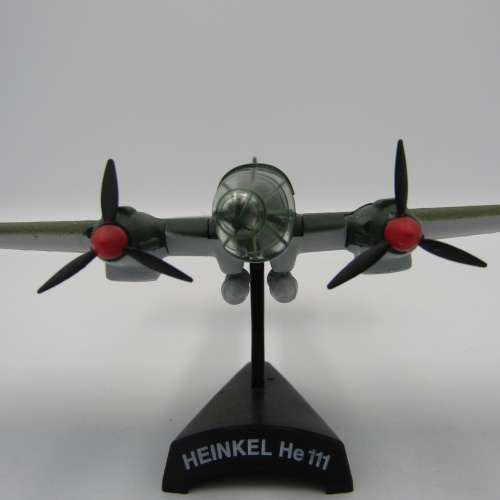 German WW2 Heinkel He111 die-cast model plane - scale 1/140
