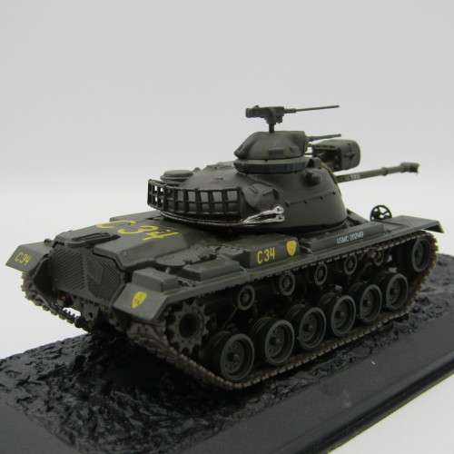US Marine Corps M48 A3 Patton 2 combat tank model - 1st Tank battalion (USMC) Danang (vietnam) 1968