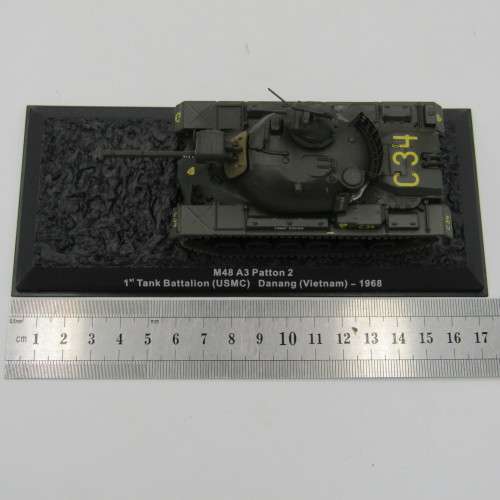 US Marine Corps M48 A3 Patton 2 combat tank model - 1st Tank battalion (USMC) Danang (vietnam) 1968